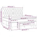 cadre de lit avec matelas Noir 160x200 cm Tissu
