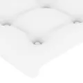 Cadre de lit avec tête de lit Blanc 120x200 cm Similicuir