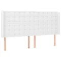 cadre de lit matelas LED Blanc 200x200 cm Similicuir