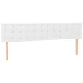 Têtes de lit 2 pcs Blanc 100x5x78/88 cm Similicuir