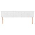 Têtes de lit 2 pcs Blanc 100x5x78/88 cm Similicuir