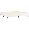 cadre de lit avec matelas Blanc 200x200cm Similicuir