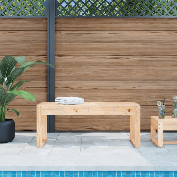 Banc de jardin 110x38x45 cm bois massif de pin