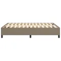 cadre de lit Taupe 140x190 cm Tissu