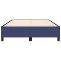 Cadre de lit Bleu 140x190 cm Tissu