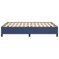 Cadre de lit Bleu 140x190 cm Tissu
