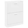 Armoire à chaussures Blanc 59x17x81 cm Bois d'ingénierie