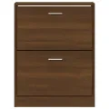 Armoire à chaussures Chêne marron 59x17x81 cm Bois d'ingénierie