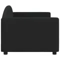 Lit de repos noir 80x200 cm tissu
