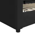Lit de repos noir 80x200 cm tissu