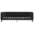 Lit de repos noir 90x200 cm velours
