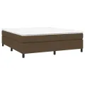 cadre de lit avec matelas Marron foncé 180x200 cm