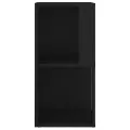 Armoire d'angle Noir 33x33x67 cm Aggloméré