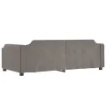 Lit de repos taupe 100x200 cm tissu