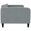 Lit de repos gris clair 90x200 cm Tissu