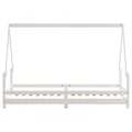 Cadre de lit pour enfants blanc 80x200 cm bois de pin massif