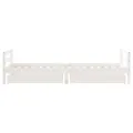 Cadre de lit enfant tiroirs blanc 80x200 cm bois de pin massif