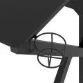 Bureau de jeu avec pieds en forme de K Noir 110x60x75 cm
