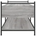 Table basse sonoma gris 99x50x50 cm bois d'ingénierie