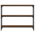 Table console chêne marron 100x22,5x75 cm bois d'ingénierie