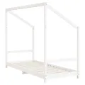 Cadre de lit pour enfants blanc 80x200 cm bois de pin massif