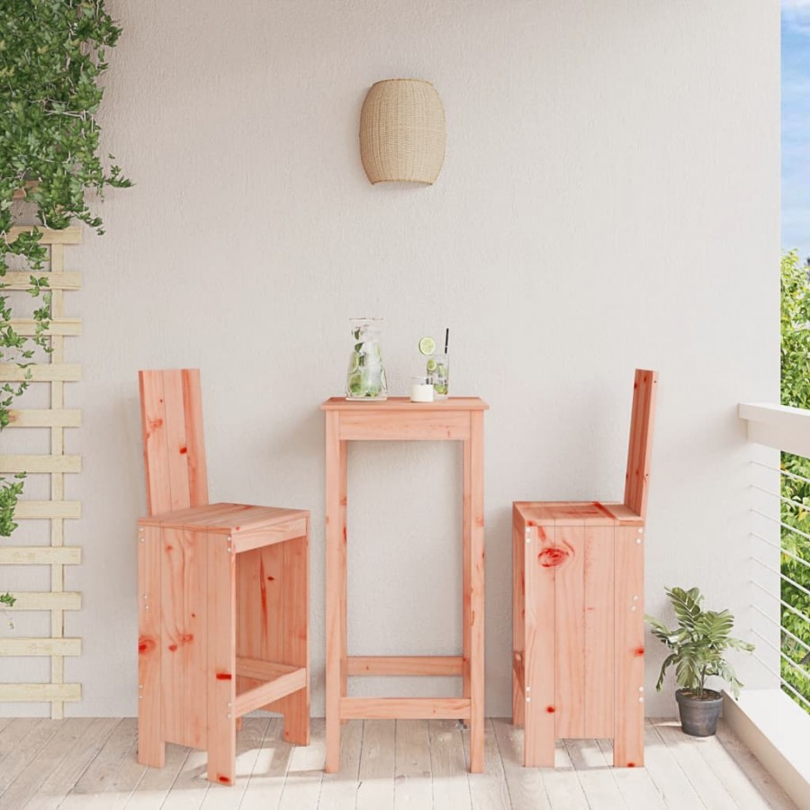 Tabourets de bar 2 pcs 40x42x120 cm bois massif douglas