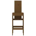 Tabourets 2 pcs marron miel 40x42x120 cm bois massif de pin