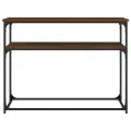 Table console chêne marron 100x35,5x75 cm bois d'ingénierie