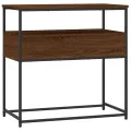 Table console chêne marron 75x40x75 cm bois d'ingénierie