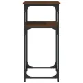 Table console chêne marron 75x35,5x75 cm bois d'ingénierie