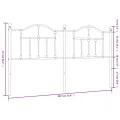 Tête de lit métal blanc 180 cm