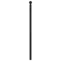 Tête de lit métal noir 100 cm