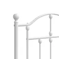 Tête de lit métal blanc 200 cm