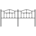 Tête de lit métal noir 200 cm