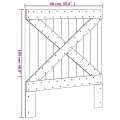 Tête de lit 90x104 cm bois massif de pin