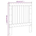 Tête de lit 80x104 cm bois massif de pin
