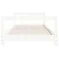 Cadre de lit pour enfants blanc 90x190 cm bois de pin massif
