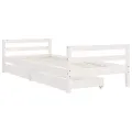 Cadre de lit d'enfants tiroirs blanc 90x190 cm bois pin massif