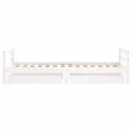 Cadre de lit d'enfants tiroirs blanc 90x190 cm bois pin massif