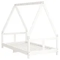 Cadre de lit pour enfant blanc 80x160 cm bois de pin massif