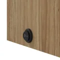Armoire de salle de bain à miroir avec LED chêne 45x13x52 cm