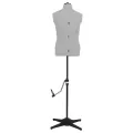 Mannequin de couture ajustable pour homme Gris Taille 37-45