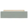 Tiroirs de lit 2 pcs gris clair bois d'ingénierie et velours