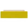 Tiroirs de lit 2 pcs jaune bois d'ingénierie et velours