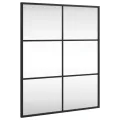 Miroir mural noir 50x60 cm rectangulaire fer