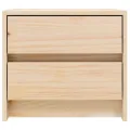 Tables de chevet 2 pcs 40x31x35,5 cm bois de pin massif
