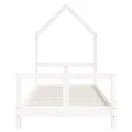 Cadre de lit pour enfants blanc 80x200 cm bois de pin massif