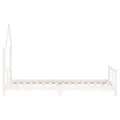Cadre de lit pour enfants blanc 80x200 cm bois de pin massif