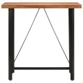 Table de bar 110x55x107 cm bois massif d'acacia et fer
