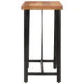 Table de bar 110x55x107 cm bois massif d'acacia et fer